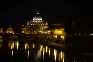 St peters at night