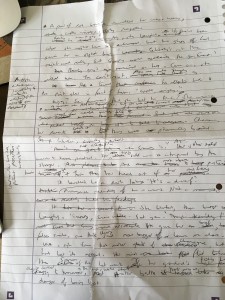 Handwritten notes